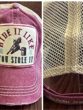 Southern Junkie “Ride It Like You Stole It” trucker ball cap adjustable fit O/S